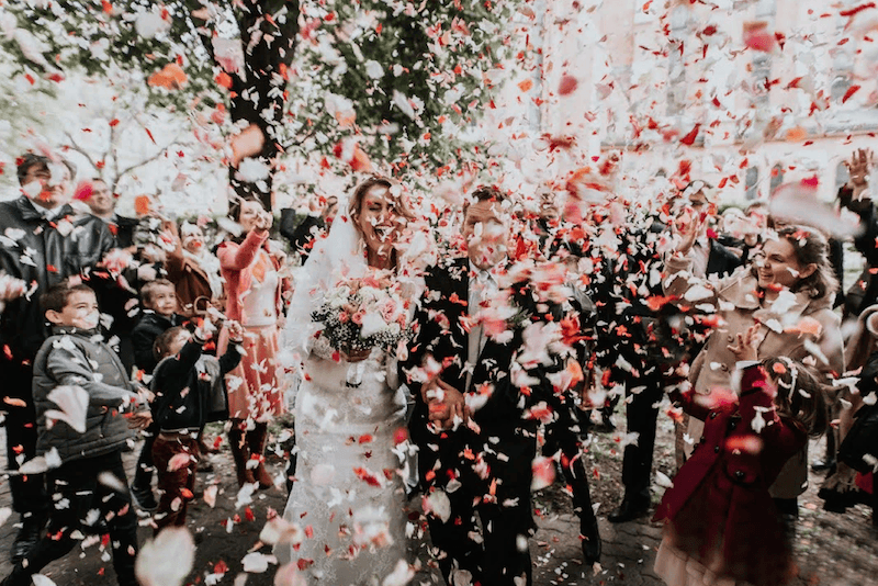 20 Confezioni di coriandoli naturali per matrimonio, coriandoli di