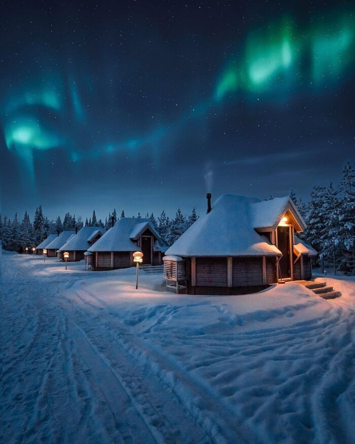 Iglús en Finlandia / Foto vía Pinterest