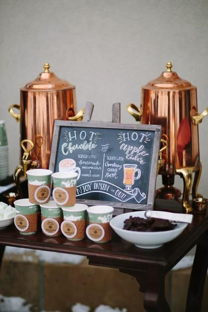 Hot drinks bar - Pinterest