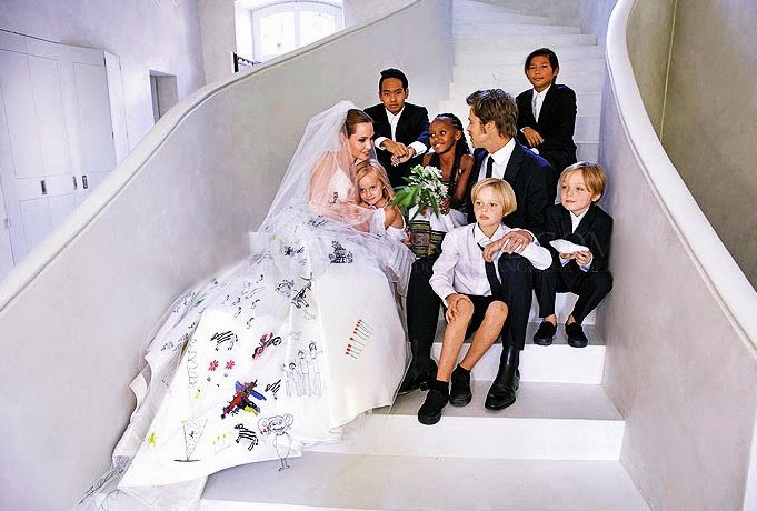 Brad-Pitt Angelina Jolie Wedding