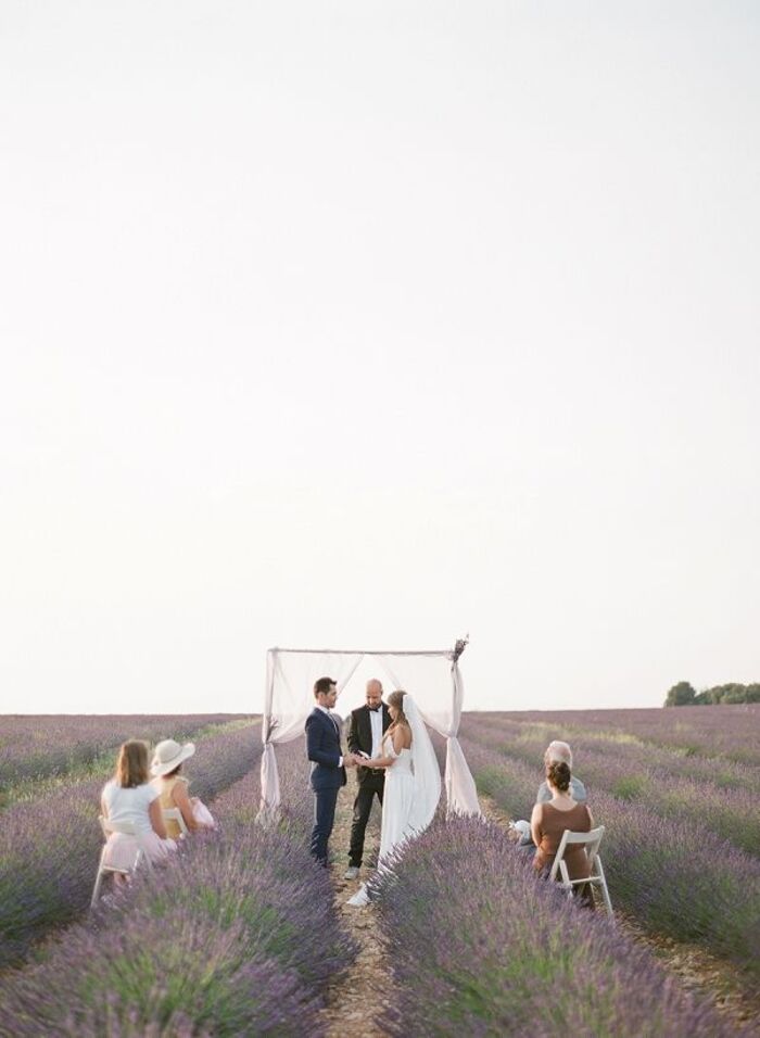 wedding in a lavender field 