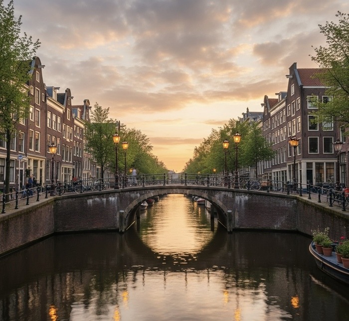 History and romance for your honeymoon in Amsterdam | Photo via Perfect Venue