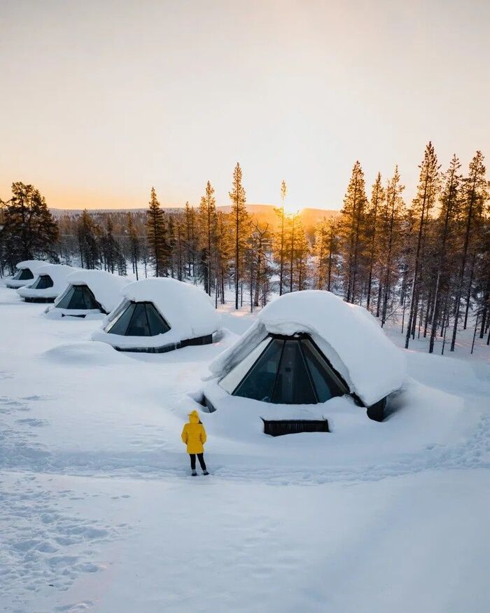 Iglús en Finlandia / Foto vía Pinterest