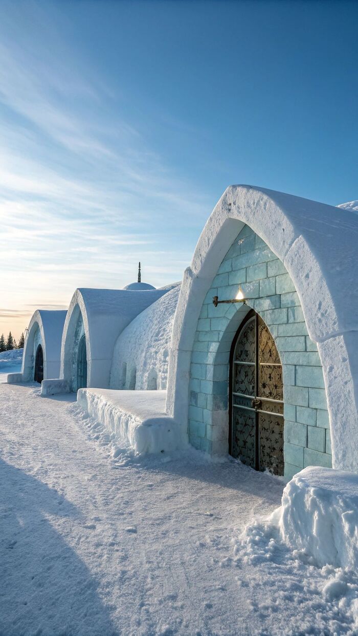 Iglús en Finlandia / Foto vía Pinterest