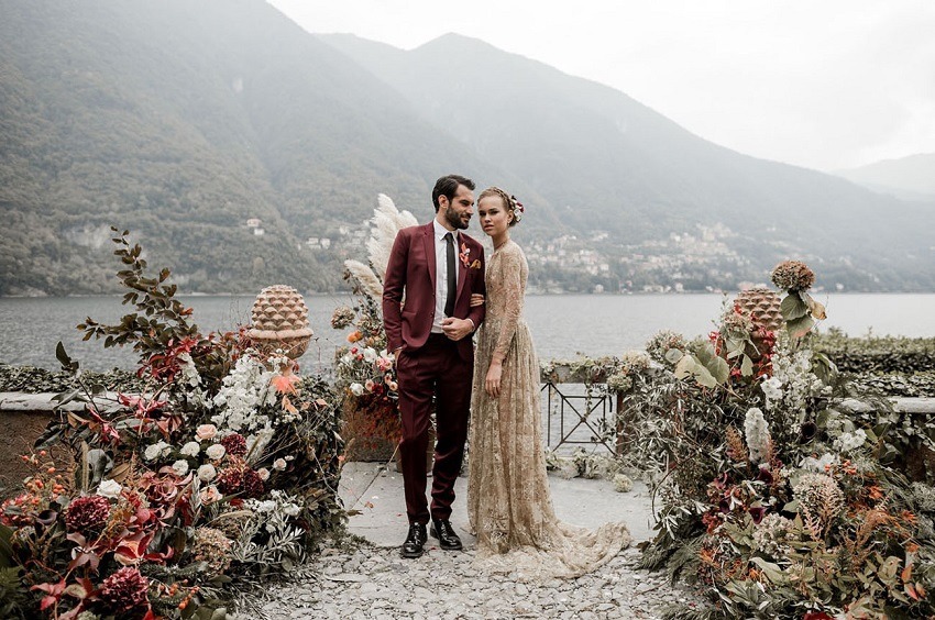 mariage dans un château européen