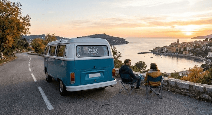 Honeymoon in a campervan / Photo via Perfect Venue Honeymoon in a campervan / Photo via Perfect Venue