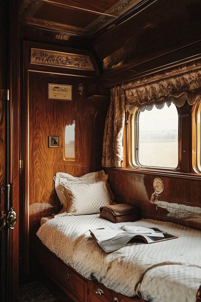Honeymoons on a Luxury Train / Photo via Pinterest