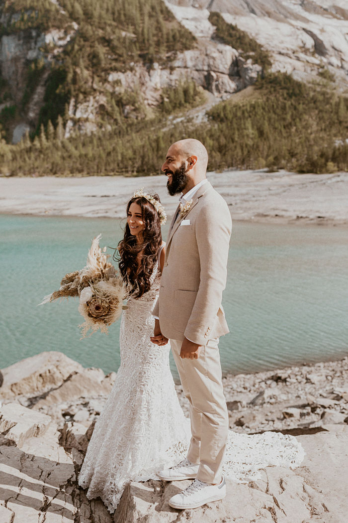 Minimalist Elopement Surrounded by Impressive Swiss Mountains - Perfect Venue