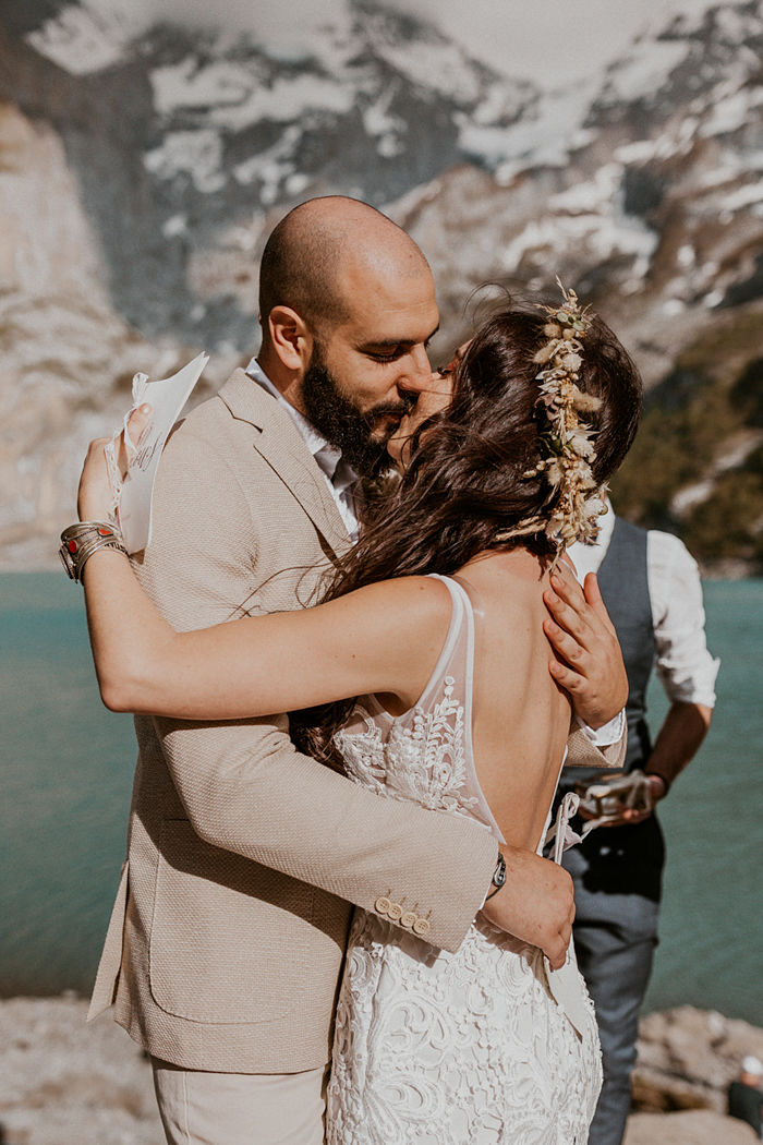 Minimalist Elopement Surrounded by Impressive Swiss Mountains - Perfect Venue