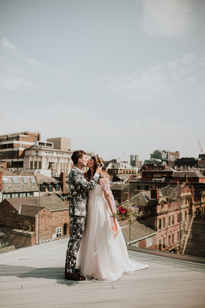 Take a Look at This Beautiful Botanical Wedding Surrounded by Flowers in Manchester, England - Perfect Venue