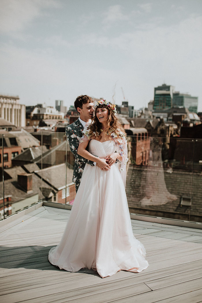 Take a Look at This Beautiful Botanical Wedding Surrounded by Flowers in Manchester, England - Perfect Venue