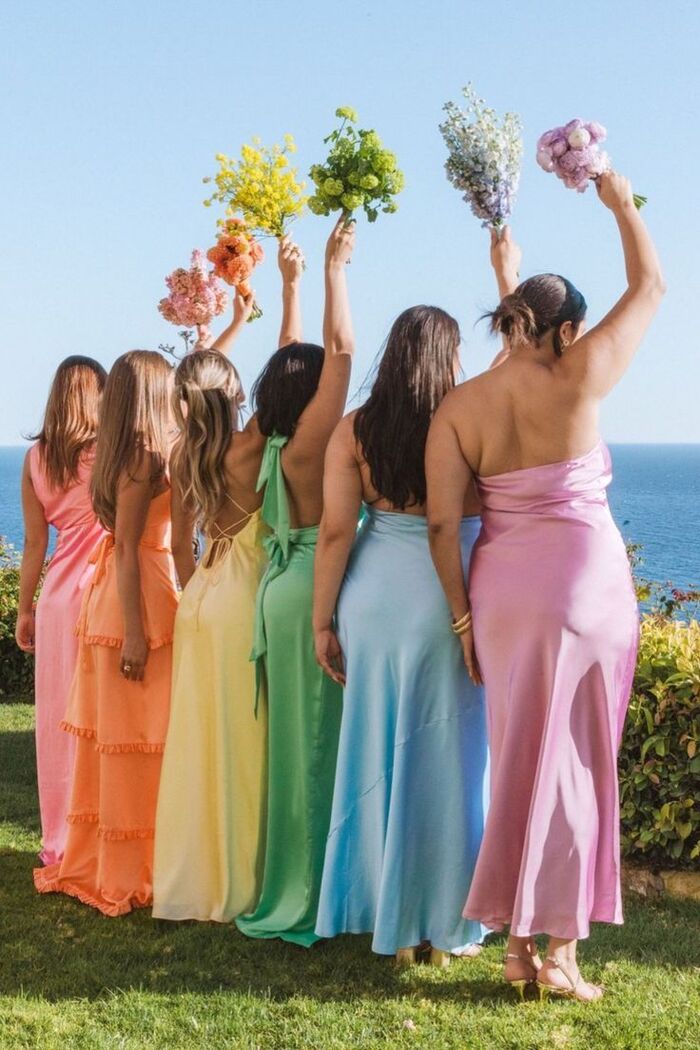 Bridesmaid dress trends for 2027 / Photo via Madison Claire Bennett