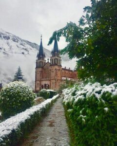 Basilica of Covadonga / Photo via Pinterest