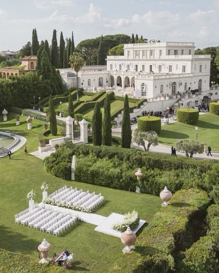 Wedding in a villa in Rome. boda en una villa en Roma Matrimonio in una villa a Roma