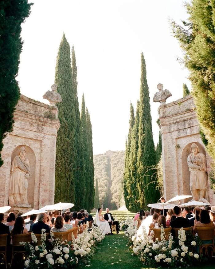 Wedding in a villa in Rome Boda en una villa en Roma Matrimonio in una villa a Roma