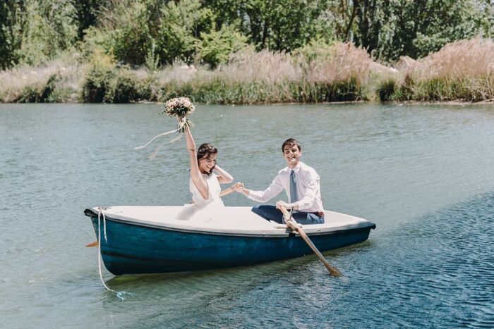 Proposta di matrimonio a Roma - proposta in barca / Foto via Natalia Ortiz