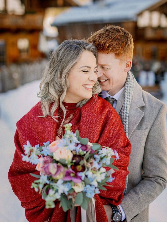 Vanessa and Dennis’ Snowy but Cosy Wedding in the Salzburg Mountains - Perfect Venue