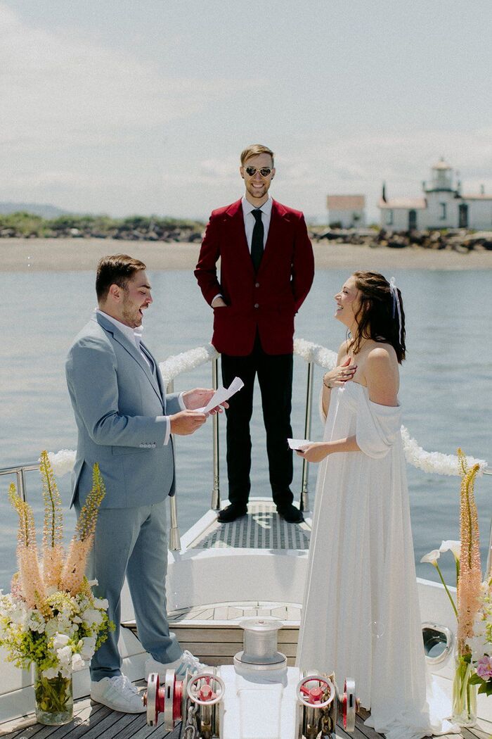Свадьбы на лодках и яхтах Свадьбы на лодках и яхтах / Фото: Pinterest