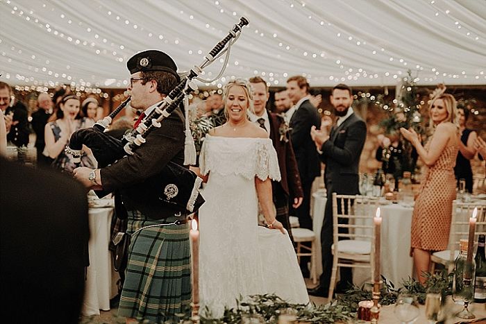 Aimee and Mark’s Authentic Autumnal Wedding in a Renovated Cowshed in Scotland - Perfect Venue