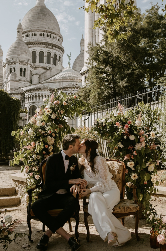 Boda elopement en París en el barrio de Montmartre - Pinterest