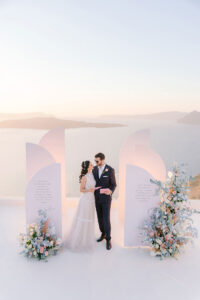 Island Elopement on the Breath-taking Cliffs of Santorini - Perfect Venue