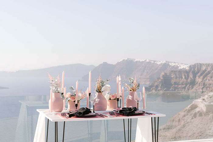 Island Elopement on the Breath-taking Cliffs of Santorini - Perfect Venue