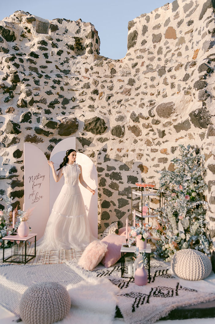 Island Elopement on the Breath-taking Cliffs of Santorini - Perfect Venue