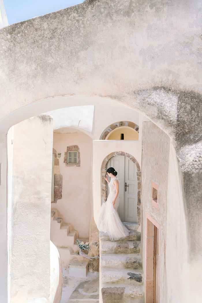 Island Elopement on the Breath-taking Cliffs of Santorini - Perfect Venue