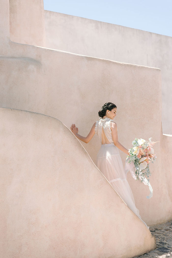 Island Elopement on the Breath-taking Cliffs of Santorini - Perfect Venue