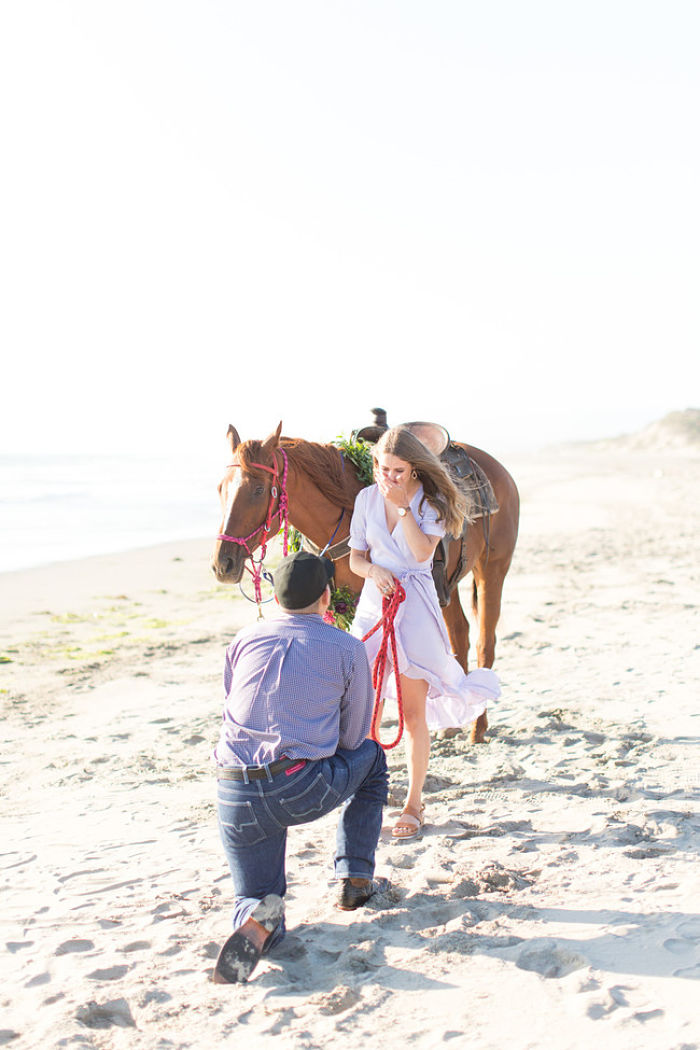 Horse Riding on the Beach at Dusk: A Romantic Proposal in California - Perfect Venue