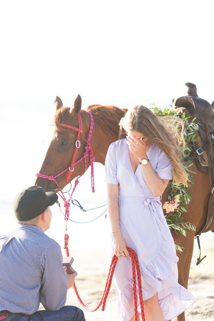 Horse Riding on the Beach at Dusk: A Romantic Proposal in California - Perfect Venue