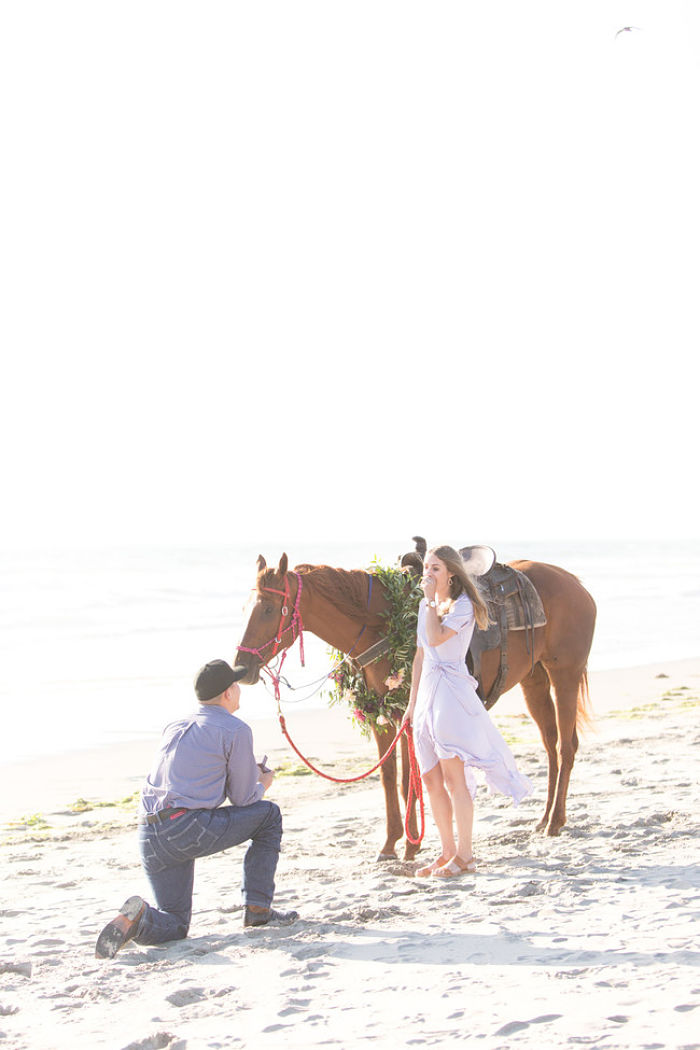 Horse Riding on the Beach at Dusk: A Romantic Proposal in California - Perfect Venue