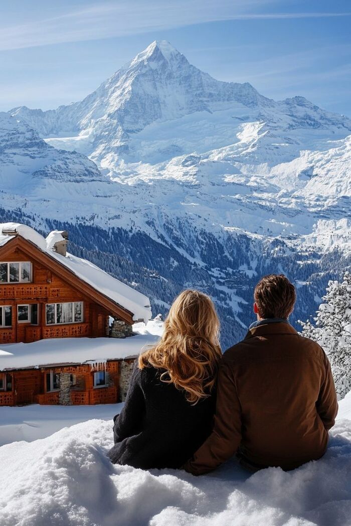 Hotels with views in Switzerland / Photo via Pinterest