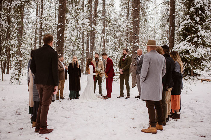 Morgan and Luke’s Romantic Snowy Wedding in Wyoming - Perfect Venue