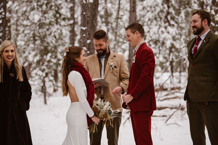 Morgan and Luke’s Romantic Snowy Wedding in Wyoming - Perfect Venue