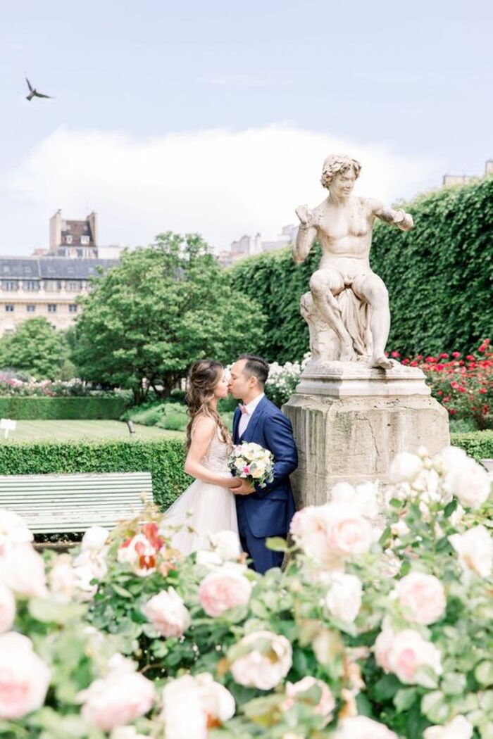 Boda elopement en París en el Jardín de las Tullerías - Pinterest