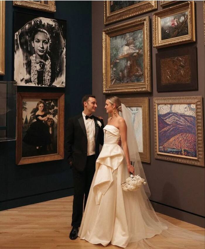 Wedding in a museum